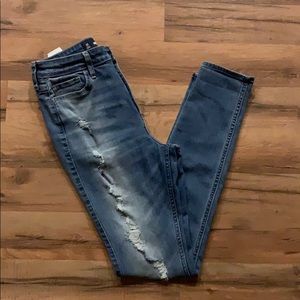 Mid-light skinny hollister jeans